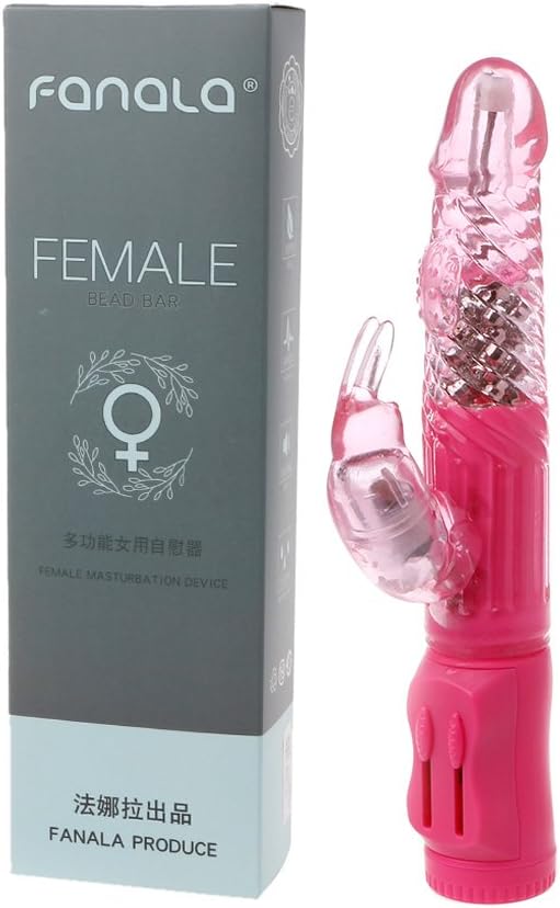 WEI EI Waterproof New Rabbit VIB 12 Speeds Rottion G-Mssager for Women (Pink)