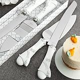 Fairy Tale Design Knife and Cake Server Set with Cinderella Slipper