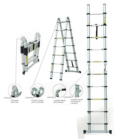 Teleskopleiter Anlegeleiter Klappleiter Aluleiter Mehrzweckleiter