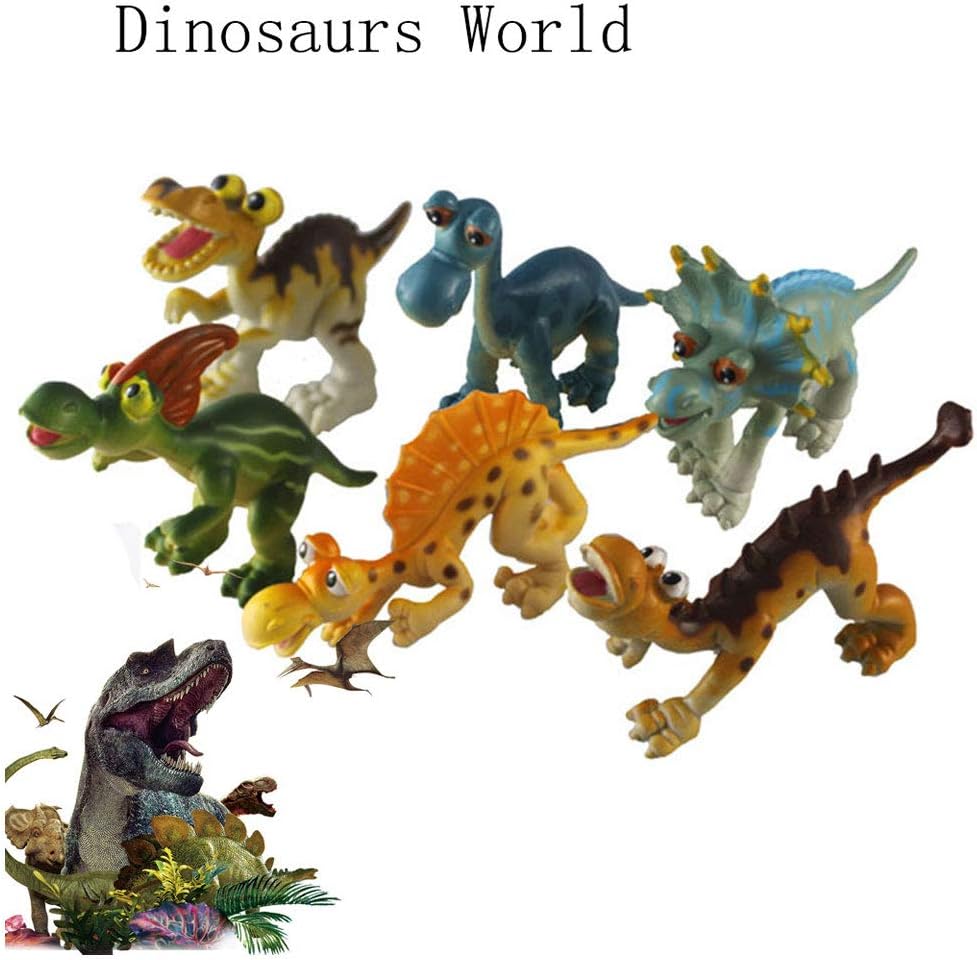 Mococity Dinosaur Figure Toys, Hotsellhome Jumbo STEM Educational Realistic Dinosaurs Playset Large Big eye Assorted Big Dinosaur Figures Learning Toy Birthday Party Gift for Kids Boys Girls, 6 Pack