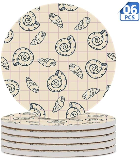 Amazon.de: Keramik-Untersetzer für Getränke (6-teiliges Set