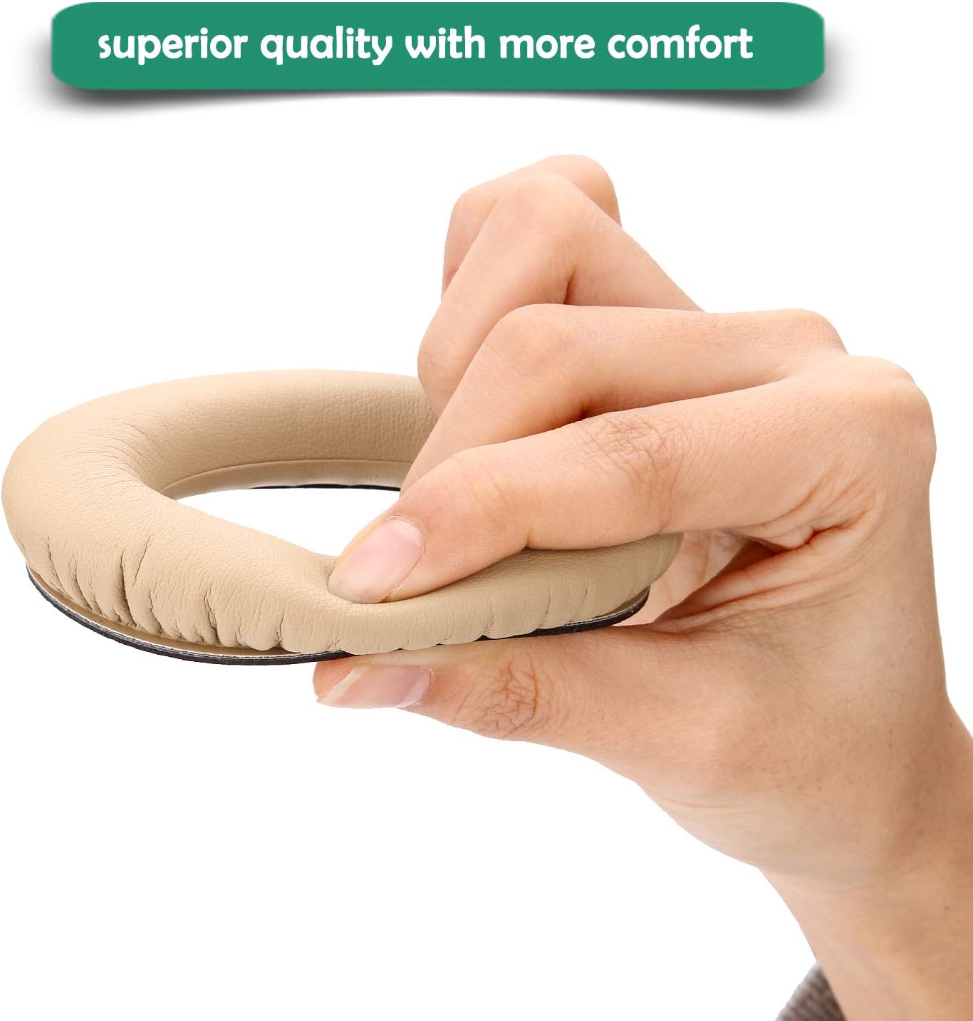 WADEO Replacement Earpads for Bose Earpad Cushion 2 Pieces Memory Foam Kit Ear Cover for Bose QC45/QC35/QC25/QC15 - Image 5