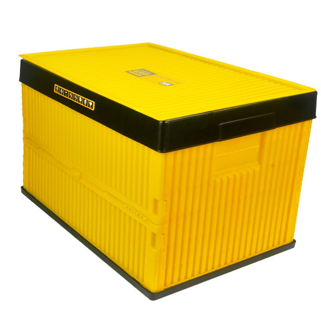 折り畳み式車のpp収納ボックス50lバックシート車載用収納ボックス 多機能トランクオーガナイザー防水ベース 車体トランクオーガナイザー 折り畳み式ショッピングトラベルホルダー Suv ミニバン 色 黄 B07c5wfbgj 黄 黄 Nchs Nirmalacollege Edu In