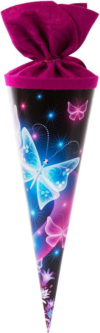 goldbuch 93062 Sibling School Cone with Butterfly Motif, Sugar Cone 35 cm