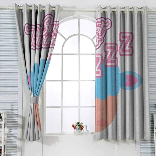 Amazon Com Cecilia Belle Sweet Dreams Grommet Curtains 84 Inches
