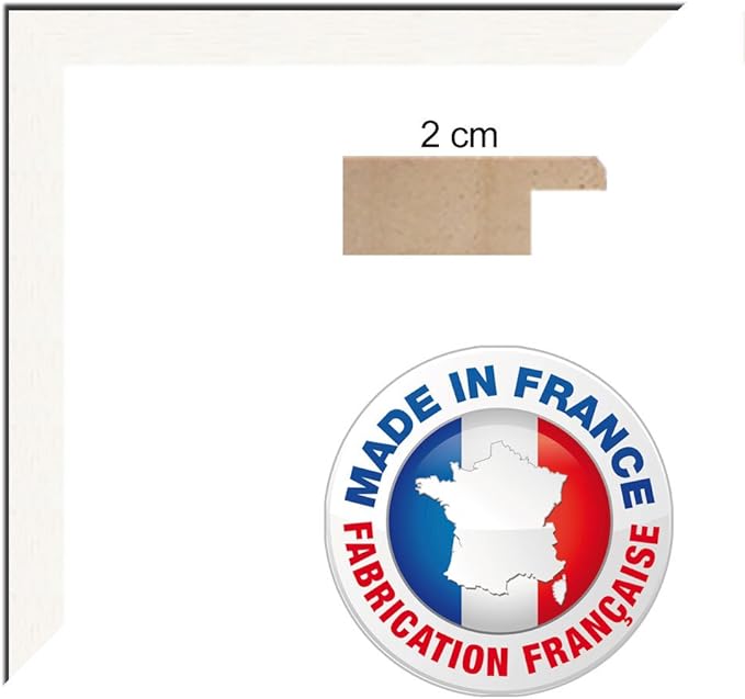 Marco de fotos para pared, 27 x 41 cm, natural, beis, 3,5 cm de ancho