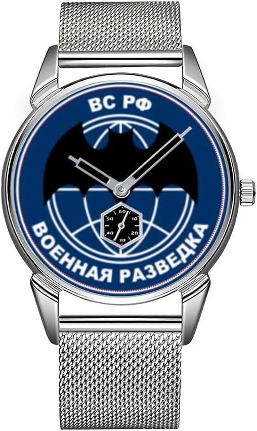 Fashion Men Watch Silvery Stainless Steel Waterproof Watch Men Top Brand Luxury Men's Watch Clock Systema St. Louis Spetsnaz GRU Steel Watch