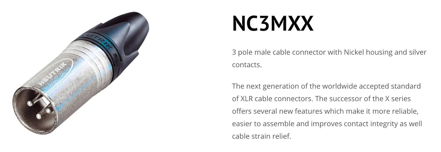 Sommer Cable Microphone Stage 22 Highflex, XLR 3 pole Male Neutrik NC3MXX / XLR 3 Pole Female Neutrik NC3FXX - Image 4