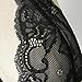 Bra Top,toraway Women's Floral Lace Bandage Bralette Bustier Top Sheer Bra Top (Large, Black)