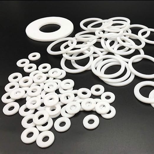 Custom Made 100x PTFE Teflon Flat Shim Washer Spacer Gasket OD 5 6 x 2.