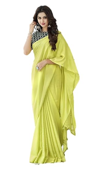 Womens Jute Saree with Blouse Piece (ty-34, Pista Green)
