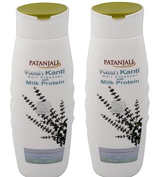 Patanjali Kesh Kanti Milk Protein Hair Cleanser Shampoo, 200ml (Pack of 2)