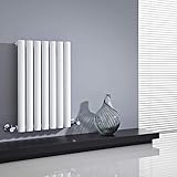 Milano Hudson Reed - Radiador de Diseño Horizontal - Blanco - 635mm x 415mm x 55mm