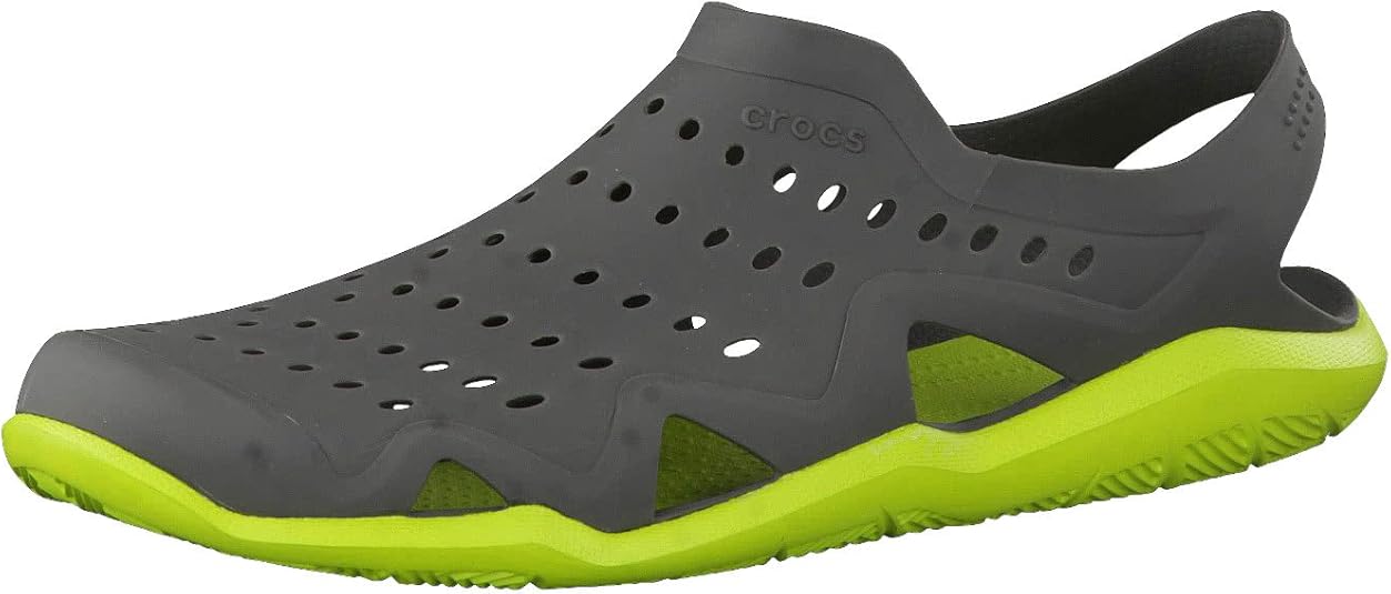Crocs Men's Swiftwater Wave Graphite/Volt Green Low Top