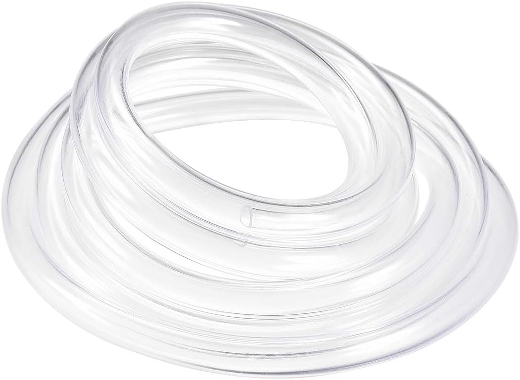 sourcing map PVC Hose Tube, 13mm(0.51") ID x 18mm(0.7") OD 3 Meter 9.8ft Clear Vinyl Tubing, Plastic Flexible Water Pipe