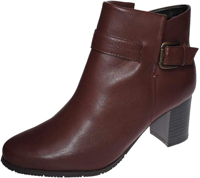 Amazon ユキコキミジマ 6911 ショートブーツ 22 5cm 24 5cm Eee レディース ダークブラウン 内側ファスナー 国産 ダークブラウン 23cm ブーツ ブーティ