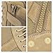 WIDEWAY Men's Military Tactical Work Boots Black Combat Boots for Motorcycle Hiking (Sand, Adult, Men, 9, Numeric, US Footwear Size System, Medium)