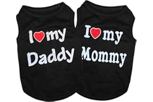 DERUILA 2 Pack Puppy Shirt for Small Dog Boy-Dog Clothes Pet Fashion Casual Breathable Comfortable Apparel Outfits for Dog Cat