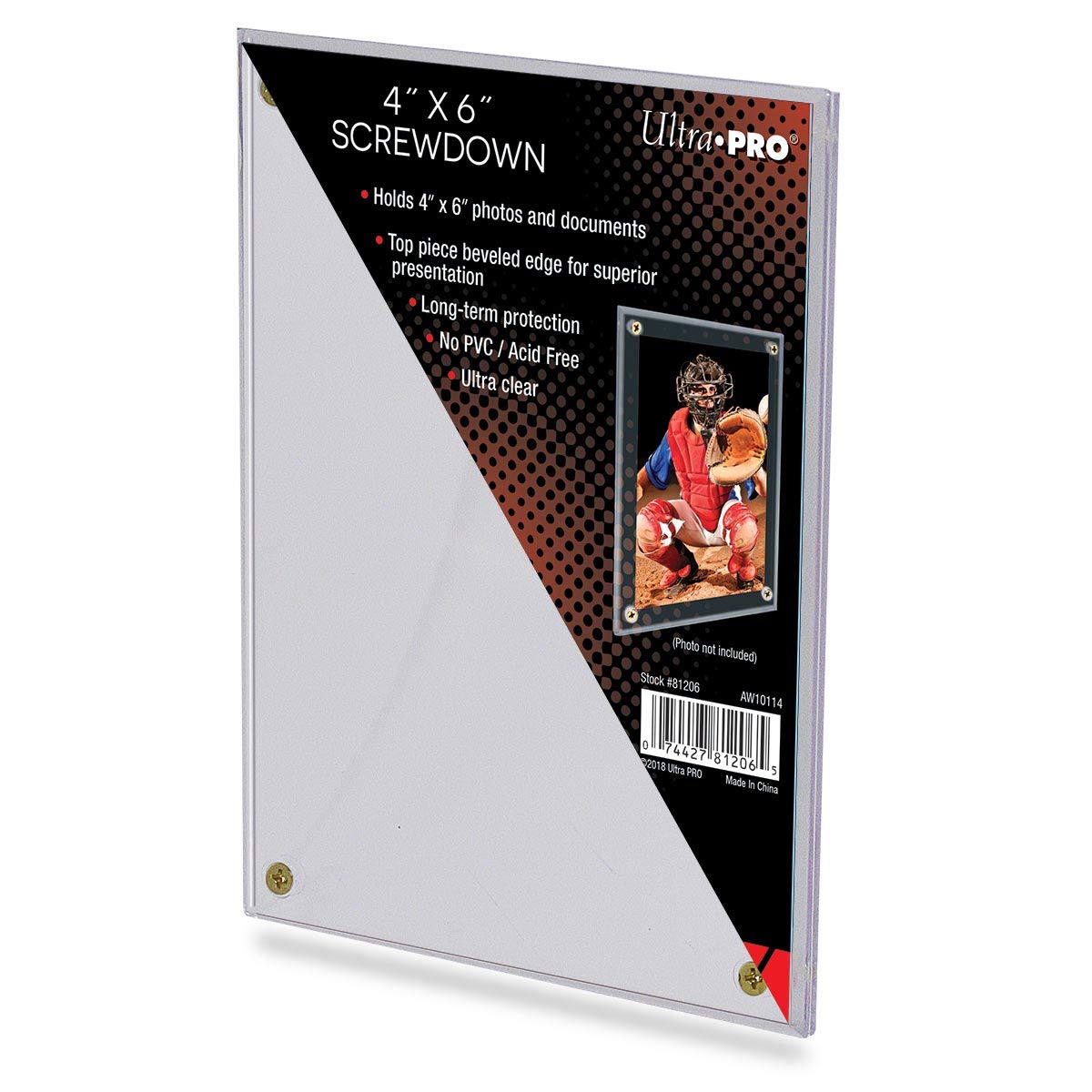 Photo 1 of 1 (One) Ultra-PRO Stor-Safe 4" x 6" Screwdowns for Postcards, Photos and other collectibles (4 Screw Screw Down)