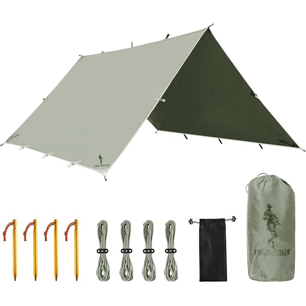 Waterproof Camping Tarp - 13x9.8 FT, UPF 50+, Lightweight & Multi-Use Shelter