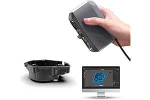 3DMakerpro 3D Scanner for 3D Printing, Handheld 3D Model Scanner with 0.05mm High Detailed Precision, 10FPS Scanning Speed, Anti-Shake Lenses, Compatible with Windows/MacOS, Moose Lite (Standard)