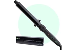 MINT Professional Clamp-Free Curling Wand 1.25 Inch for Long Hair | Extra Long Curl Wand with 4-Heater Ionic Ceramic Barrel |