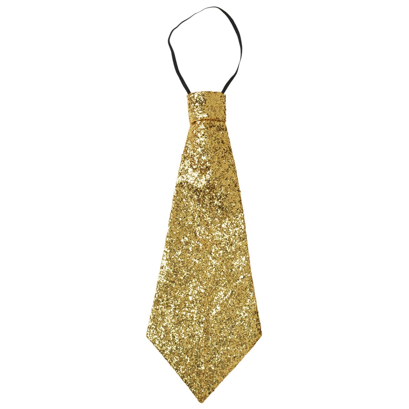Lurex Tie withElastic - Gold Accessory for Fancy Dress