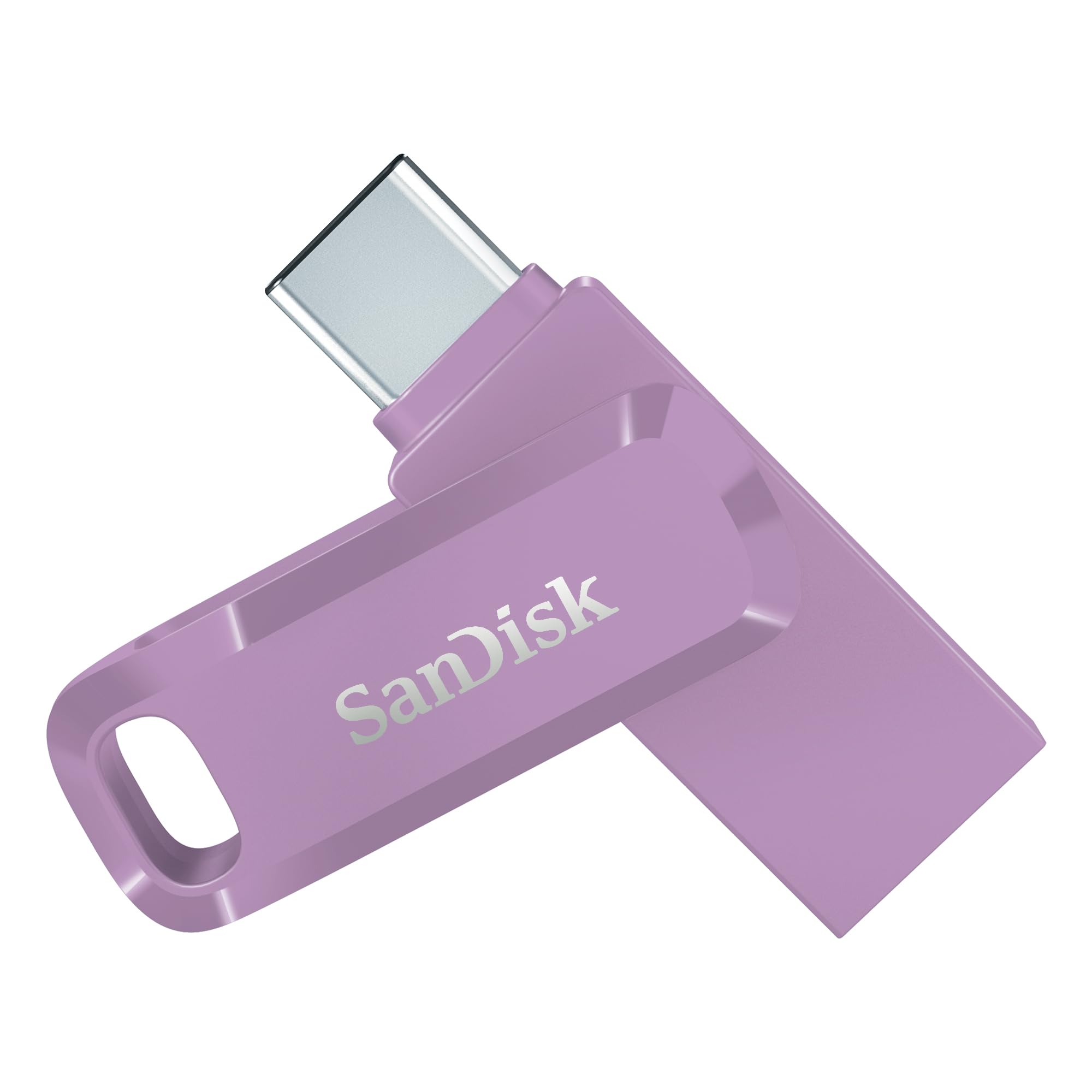 SANDISK Ultra Dual Drive Go 512 GB USB Type-C & Type-A (Android Smartphone Speicher, USB Type-C & Type-A-Anschluss, 400 MB/s Lesen, Nutzung als Schlüsselanhänger möglich) Lavendel