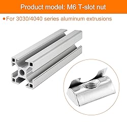 uxcell 10Pcs M6 T Nuts Roll in Spring, T Nut with