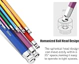 YUFANYA 18Pcs Allen Key Set Ball End Torx Hex Key Set 1.5-10mm T10-T50 view 2