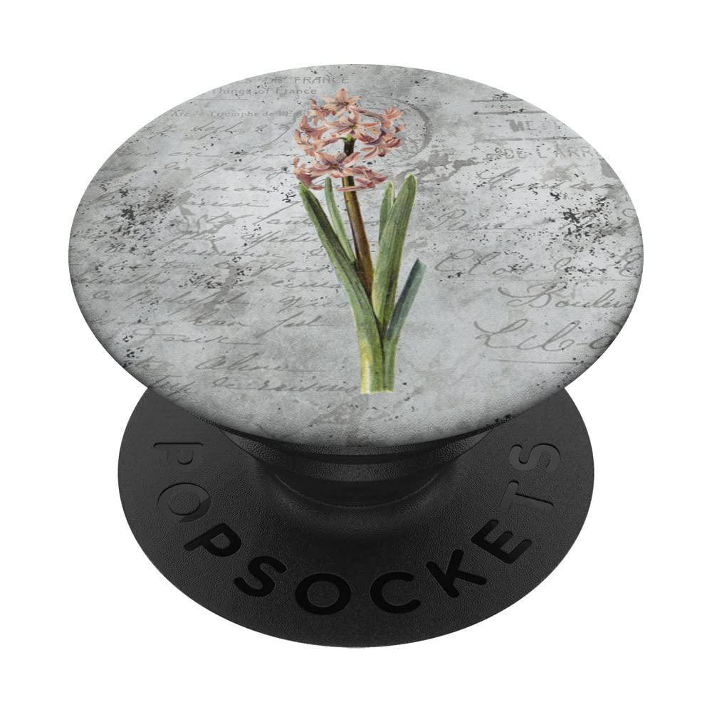 Vintage Floral Cottagecore Aesthetic Lily Flower PopSockets Swappable PopGrip