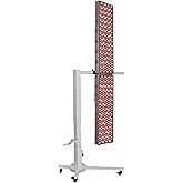 Supersred Red Light Therapy Stand, Horizontal &amp; Vertical Stand for Panel | Mobile Stand for Infrared Light Therapy Panel at Home,Wheel Locks,Tool-free Installation,Adjustable 1.6M Height,White
