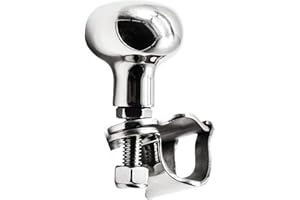 MARINE CITY 316 Grade Stainless Steel Strong Durable Gloss Polished Finish Sport Boat Knob Spinning Ball Bearing Knob for Steering Wheels