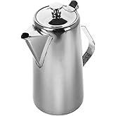 Luxshiny Thickened Cold Water Pitcher with Flat Lid 2L Large Capacity Stainless Steel Water Jug for Juice Tea Office Home Serving