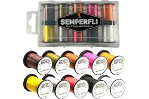 Semperfli Nano Silk GSP Fly Tying Thread 10 Spool Collection Box