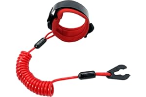 SKARUMMER Boat Engine Emergency Stop Switch Safety Lanyard Cord Replacement for Yamaha Jet Ski WaveRunner WaveVenture WaveRaider WaveJammer WaveBlaster FX140 - Replace EW2-68348-00-00, 50 Inch/130 cm Long