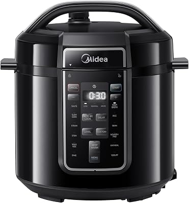 9 em 1 panela elétrica, 12 presets instantâneos, antiaderente, panela de arroz, panela lenta, vaporizadora de aço inoxidável, 6 litros