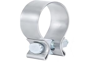 Vitonsbay 1.875 Inch Exhaust Clamp,1 7/8 Narrow Exhaust Band Clamp 304 Stainless Steel(1Pcs)