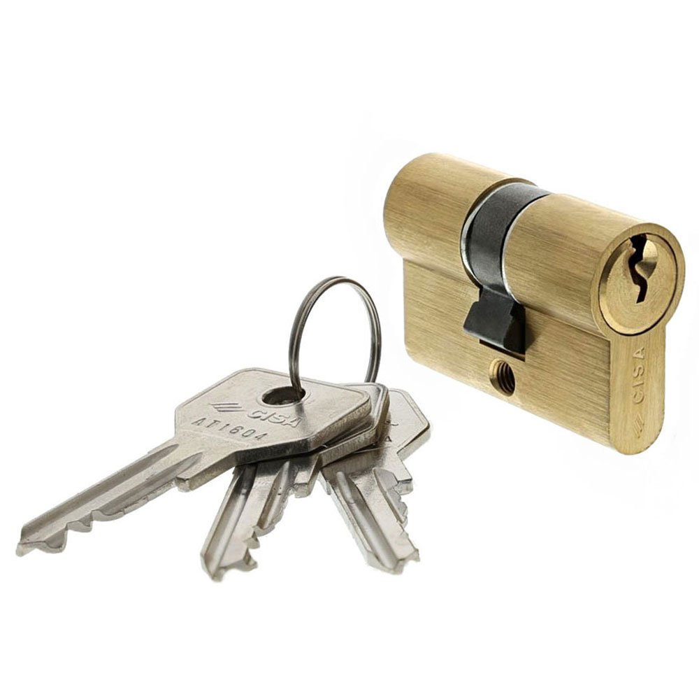 CISA European Profile Cylinder C2000, Brass, Gold, 0G300050