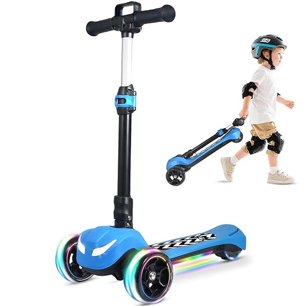 ELECTRIC SCOOTER FOR KIDS AGES 3-12, FULL BODY...