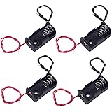 LAMPVPATH (Pack of 4) 14250 Battery Holder, 1/2AA Battery Holder, ER14250 Battery Holder, 1/2AA 3.6V Battery Holder with Lead