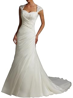 Vestido de novia para mujer, con encaje, de DAPENE®