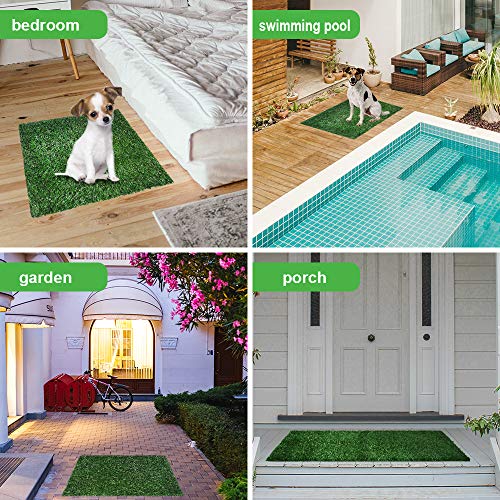 AZSSMUK Artificial Turf Pet Pee Grass Mat,Dog Grass Pad with Drain