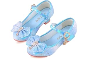 Onyxeey Princess Shoes Toddler Dress Shoes for Girls with High Heels - Comfortable & Stylish (Size 2-13)