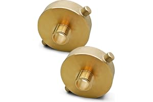 MQLPXI 2 PCS 2-1/2" NST NH Female x 3/4" NPT Male Fire Hydrant Adapter, Brass Fire Equipment with Pin Lug for Fire Hydrants Pipes Hoses