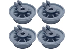 PartsBroz 165314 Dishwasher Wheels Lower Rack Replacement (4-Pack) - fits for Bosch Dishwasher Rack Wheels, Kenmore Bottom Roller Part, Thermador Part 00165314 AP2802428 PS8697067 Ultra Durable