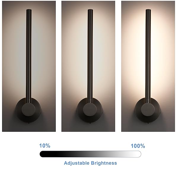 PENDRION 20 INCH BRUSHED NICKEL MODERN LED WALL SCONCE INDOOR WALL LIGHTS CONTEMPORARY BATHROOM VANITY LIGHT FIXTURE WALL MOUNT LAMP 15W 5CCT DIMMABLE LED WALL LIGHTING FOR CORRIDOR GALLERY HOUSE