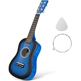 Toddmomy 23 Inch Small Acoustic Guitar 6-String Folk Instrument for Kids Beginner Music Learning Toy