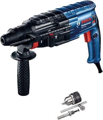 Perforateur GBH 240 (avec SDS plus, 790 W, y compris poignée auxiliaire, butée de profondeur 210 mm, mandrin, coffret de transport)