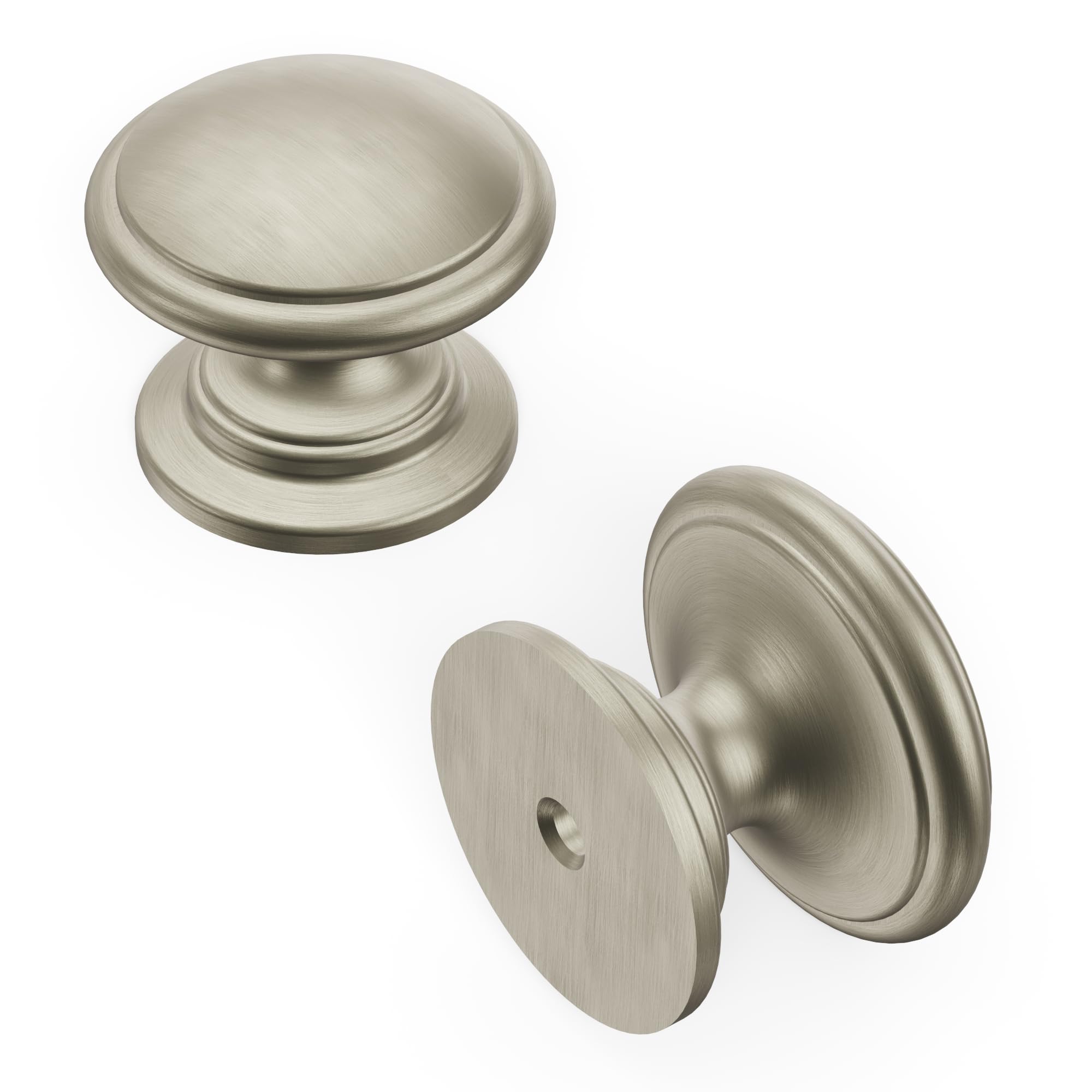 Hickory Hardware P3053-SS American Diner Collection Knob 1-1/4 Inch Diameter, Stainless Steel